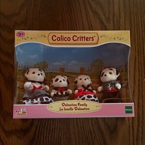 Calico Critters Dalmatian Family Plush Toy Set - White & Black